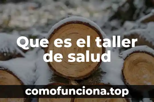Taller mecanico automotriz que es 4 Que es el taller de salud