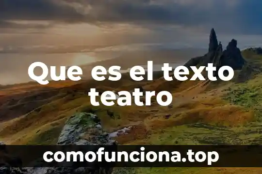 Que es la estructura por parte del teatro griego 8 Que es el texto teatro