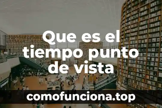 Que es punto de vista de un texto 5 Que es el tiempo punto de vista