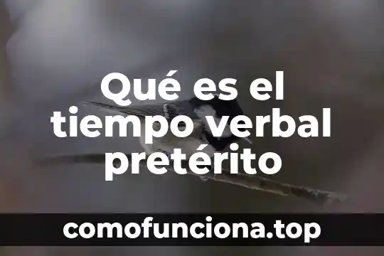 Que es codigo no verbal 6 Qué es el tiempo verbal pretérito