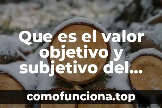 Que es la libertad de empresa y libre mercado 4 Que es el valor objetivo y subjetivo del mercado