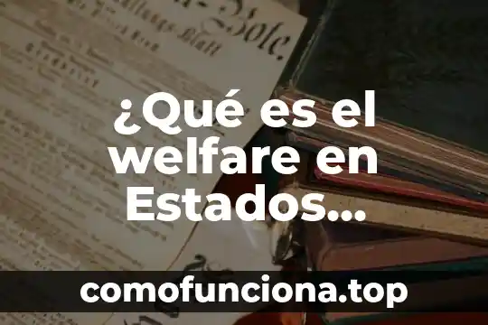Que es supremacista blanca en estados unidos 4 ¿Qué es el welfare en Estados Unidos?