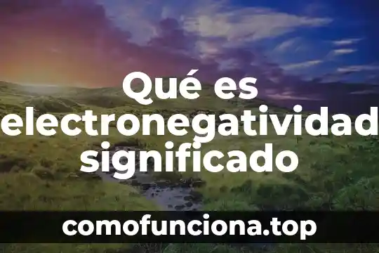 Planta belladona que es 8 Qué es electronegatividad significado