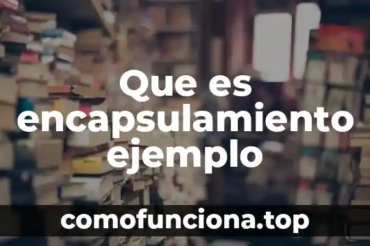 Que es un nombre comercial un ejemplo 6 Que es encapsulamiento ejemplo