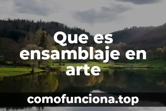 Que es el arte contastorario 4 Que es ensamblaje en arte