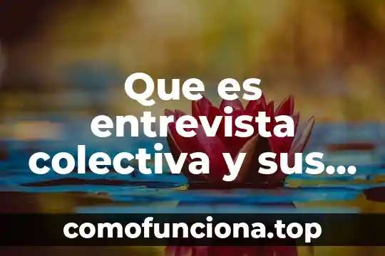 Que es una sociedad colectiva comercial 4 Que es entrevista colectiva y sus caracteristicas