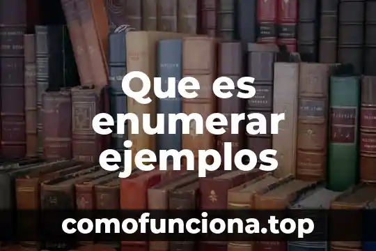 Que es danza ritual ejemplos 6 Que es enumerar ejemplos