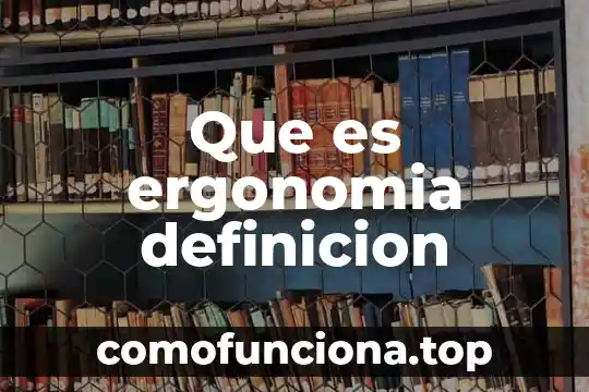 Que es una estrategia de evaluación definición 5 Que es ergonomia definicion