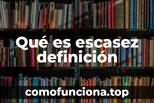 Qué es persona definición de autores 5 Qué es escasez definición