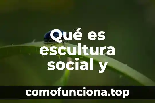 Que es el arte de escultura 3 Qué es escultura social y