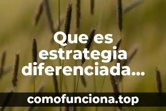 Qué es el movimiento mecánico 5 Que es estrategia diferenciada en educacion