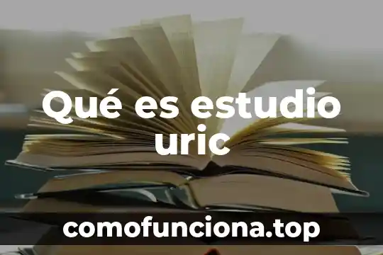 Que es clave de sol 4587m 7 Qué es estudio uric