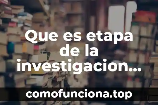 Qué es la filosofía en la etapa de la planeación 4 Que es etapa de la investigacion estadistica