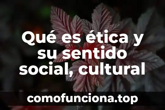 Que es relativismo cultural ejemplos 8 Qué es ética y su sentido social, cultural