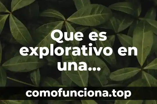 Que es el derecho de expresión investigacion 6 Que es explorativo en una investigación