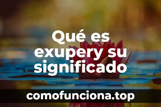 Que es everfescencia significado 6 Qué es exupery su significado