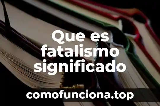 Que es estupido significado 8 Que es fatalismo significado