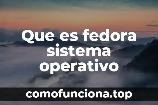 Que es un controlador el sistema operativo 8 Que es fedora sistema operativo