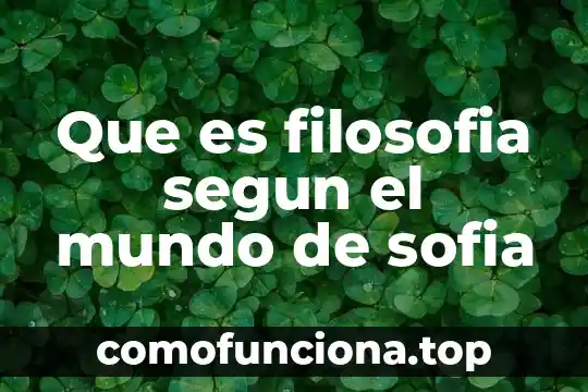 Que es escepticismo segun la filosofia 4 Que es filosofia segun el mundo de sofia