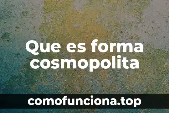 Qué es una señal analógica y su forma de dibujarla 3 Que es forma cosmopolita