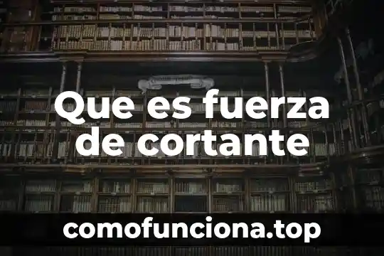 Que es un diagrama de cortante y flexionante 5 Que es fuerza de cortante