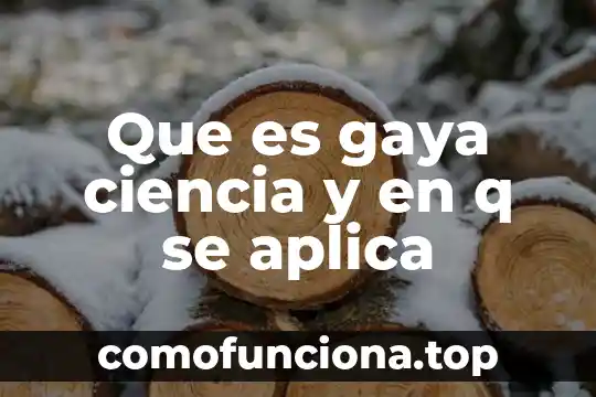 Por que es importante la ciencia en la arquitectura 6 Que es gaya ciencia y en q se aplica