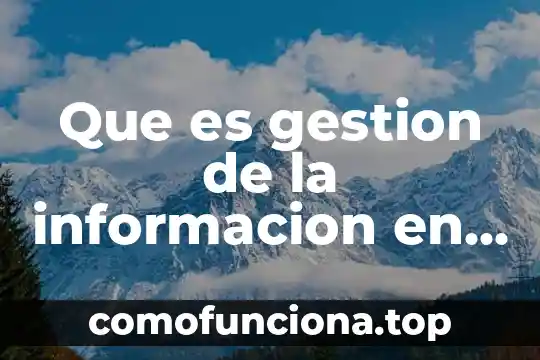 Que es el quinto sol de teotihuacan prezzi 5 Que es gestion de la informacion en prezzi