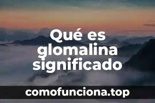 Que es significado implicito 7 Qué es glomalina significado