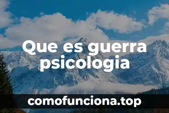 Que es ser nihilistas en psicologia 5 Que es guerra psicologia