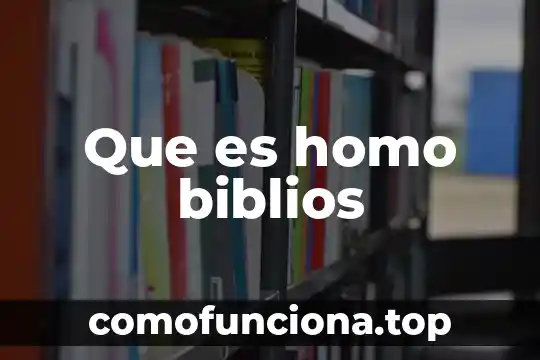 Que es superintendente de planta 4 Que es homo biblios