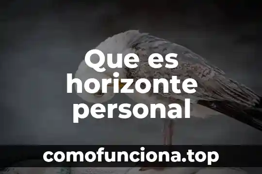 Qué es la cobertura de responsabilidad civil personal 4 Que es horizonte personal
