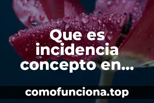 Qué es el concepto de mediatriz 5 Que es incidencia concepto en agronomia