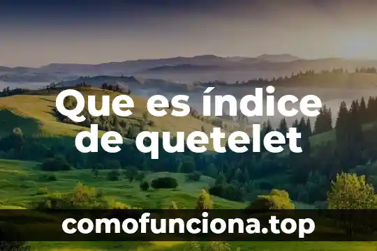 Que es el indice de realidad en la tecnica rorschach 8 Que es índice de quetelet