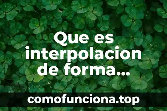 Que es la interpolacion de animaciones 4 Que es interpolacion de forma clasica y movimiento en flash