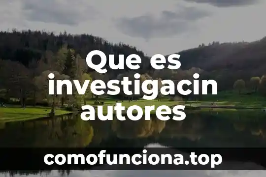 Qué es principio según autores 5 Que es investigacin autores
