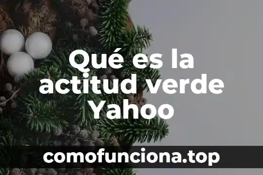 Que es una actitud de servicio 4 Qué es la actitud verde Yahoo