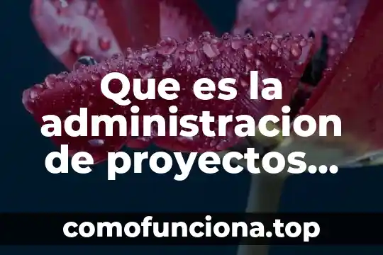 Que es la administracion estrategica libro 7 Que es la administracion de proyectos yahoo