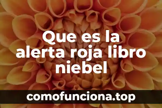 Alerta atmosférica que es 3 Que es la alerta roja libro niebel