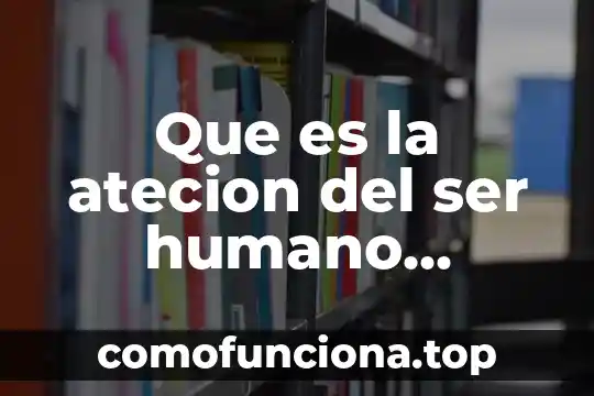 Que es un cargo o cargar 3 Que es la atecion del ser humano psicologaia