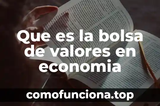 Caida de bolsa de valores que es 6 Que es la bolsa de valores en economia