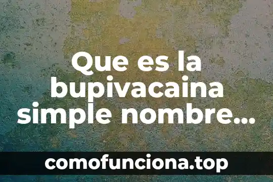 Que es outsourcing comercial 5 Que es la bupivacaina simple nombre comercial