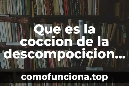 Que es el respeto animal 4 Que es la coccion de la descompocicion de los alimentos