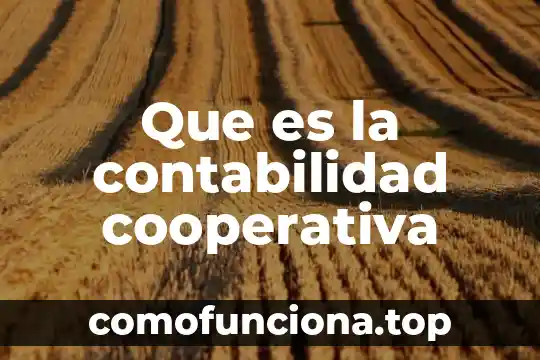 Que es sociedad cooperativa una empersa 3 Que es la contabilidad cooperativa