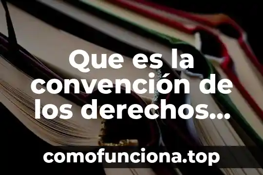 Como participa mexico que es la convencion de viena 5 Que es la convención de los derechos de la niñez