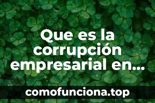 Qué es un ente descentralizado en México 6 Que es la corrupción empresarial en méxico
