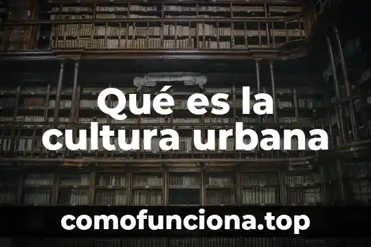 Que es la democratización de la cultura 3 Qué es la cultura urbana