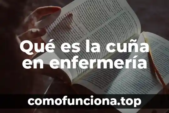 Qué es septicemia en enfermería 8 Qué es la cuña en enfermería