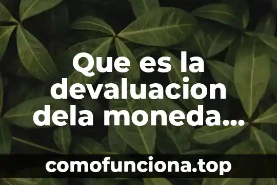 Que es moneda puente economia 5 Que es la devaluacion dela moneda mexicana
