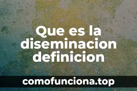 Que es identidad social definicion 3 Que es la diseminacion definicion