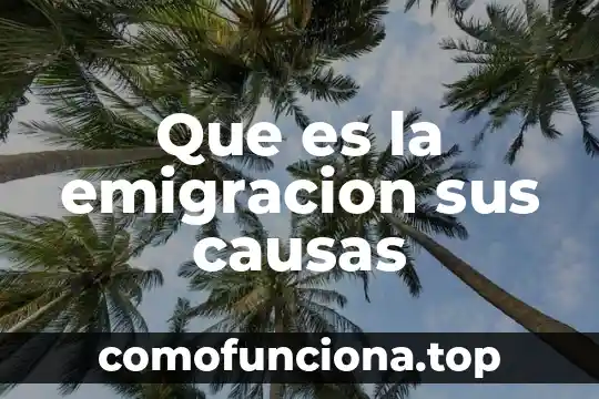 Qué es un terremoto sus causas y sus precauciones 6 Que es la emigracion sus causas